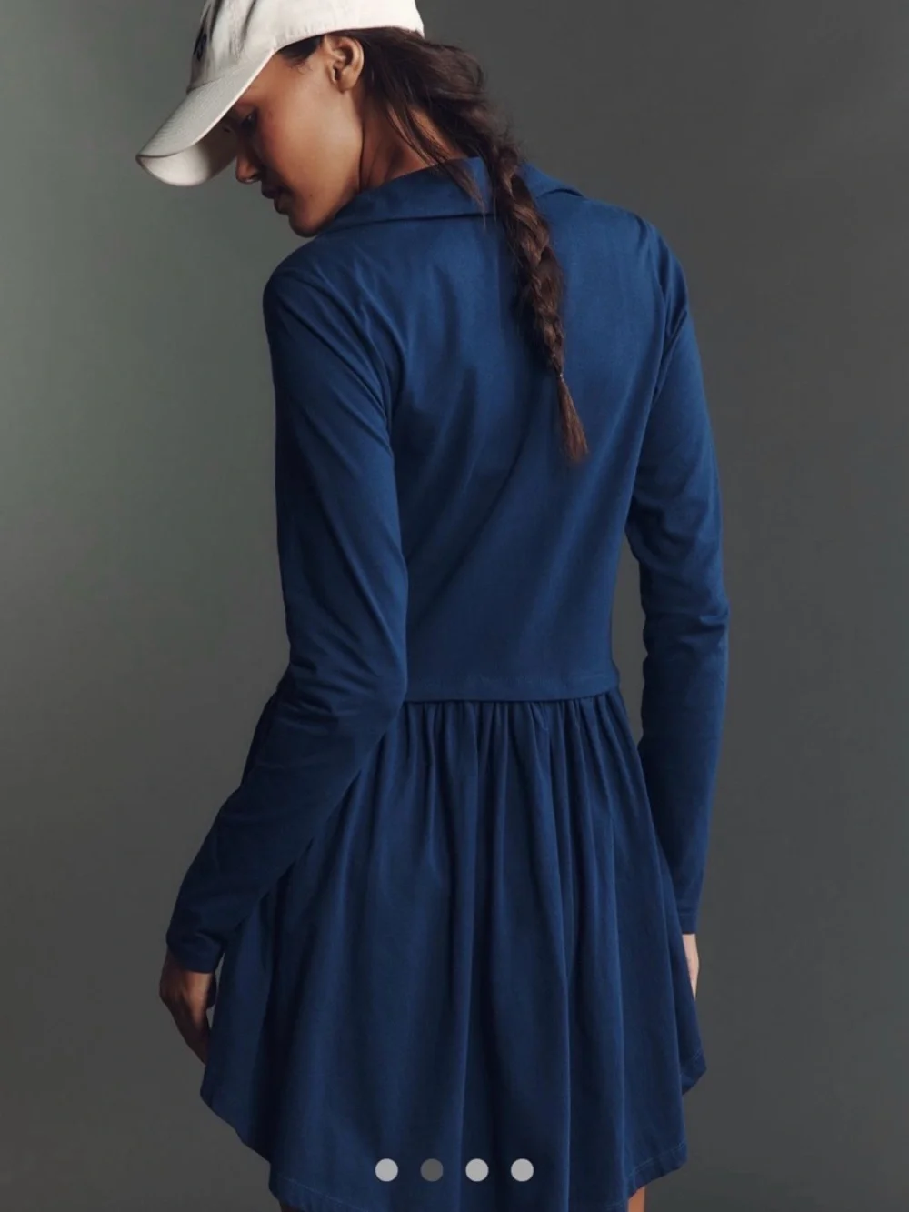 Anthropologie Daily Practice long sleeve zip-front mini dress - Picture 2 of 7
